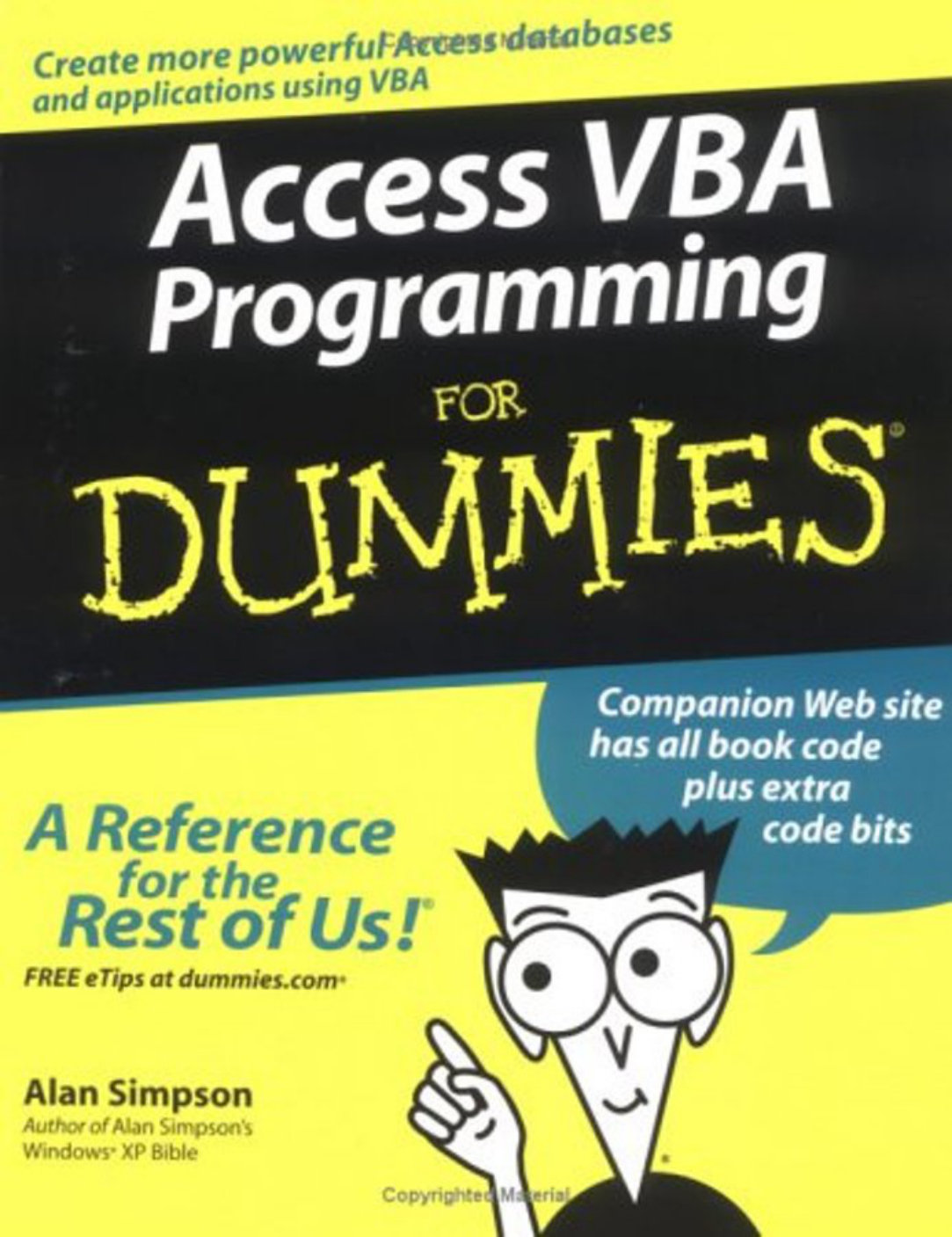 Access VBA Programming For Dummies cover